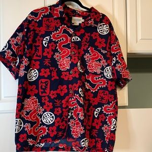 Surfwaves Mens  Large Vintage Hawaiian Shirt